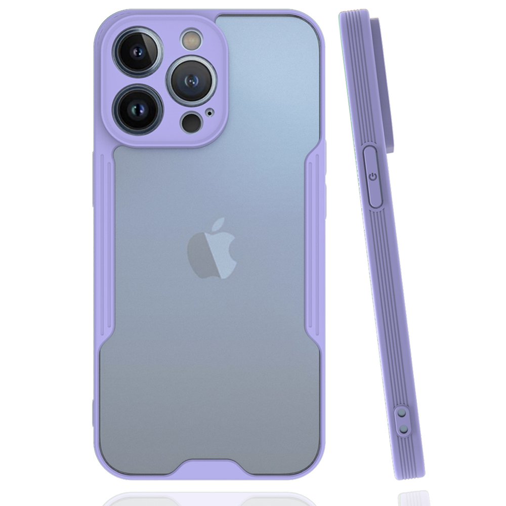 iPhone 14 Pro Kılıf Platin Silikon - Lila iPhone 14 Pro Kılıf Platin Silikon - Lila