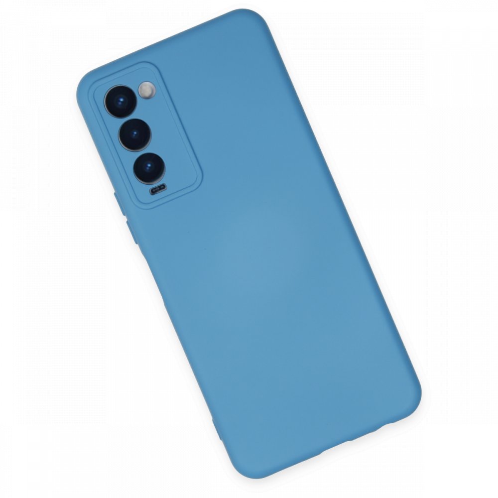 Tecno Camon 18 Kılıf Nano içi Kadife Silikon - Mavi Tecno Camon 18 Kılıf Nano içi Kadife Silikon - Mavi