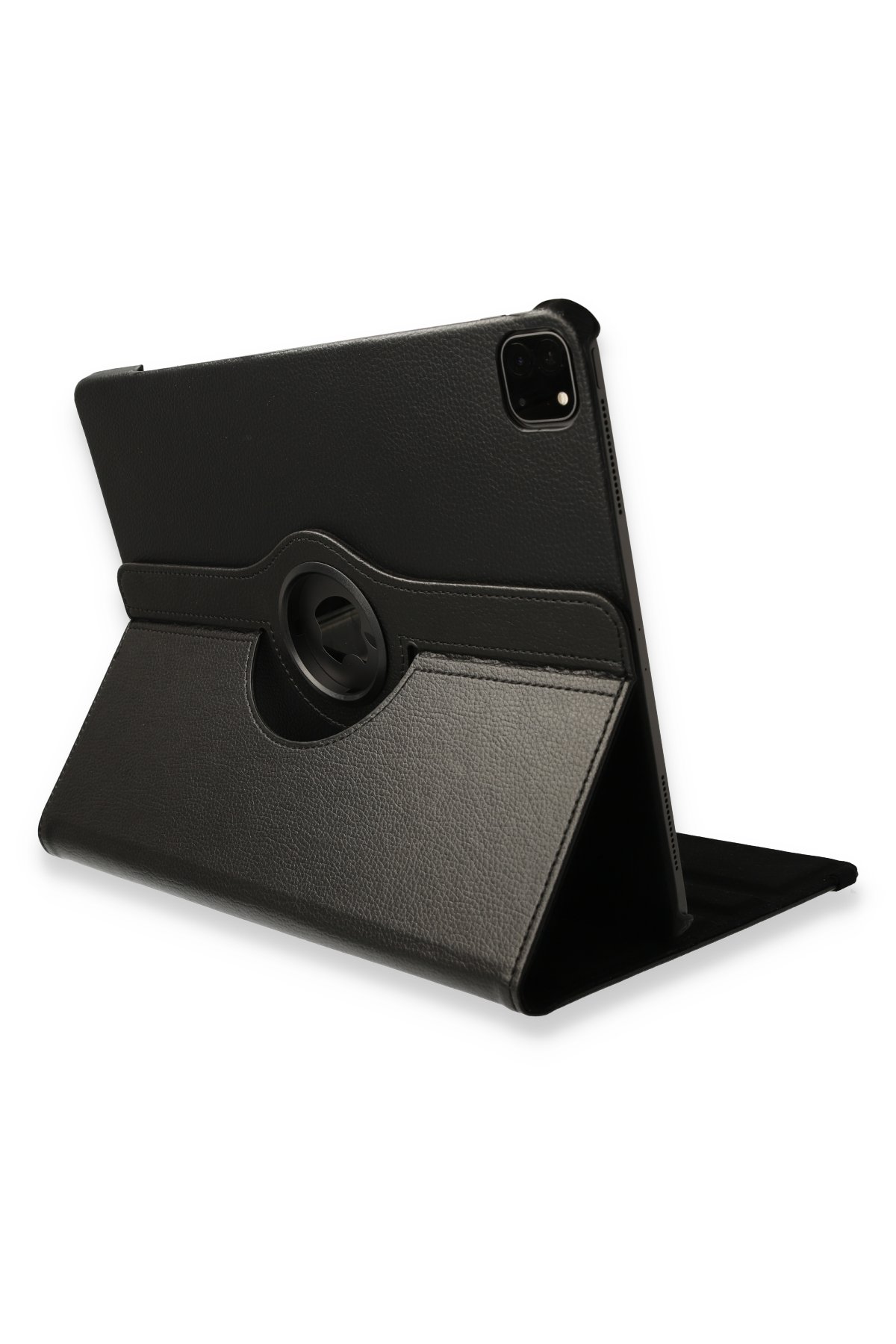  iPad Pro 12.9 (2018) Kılıf 360 Tablet Deri Kılıf - Siyah