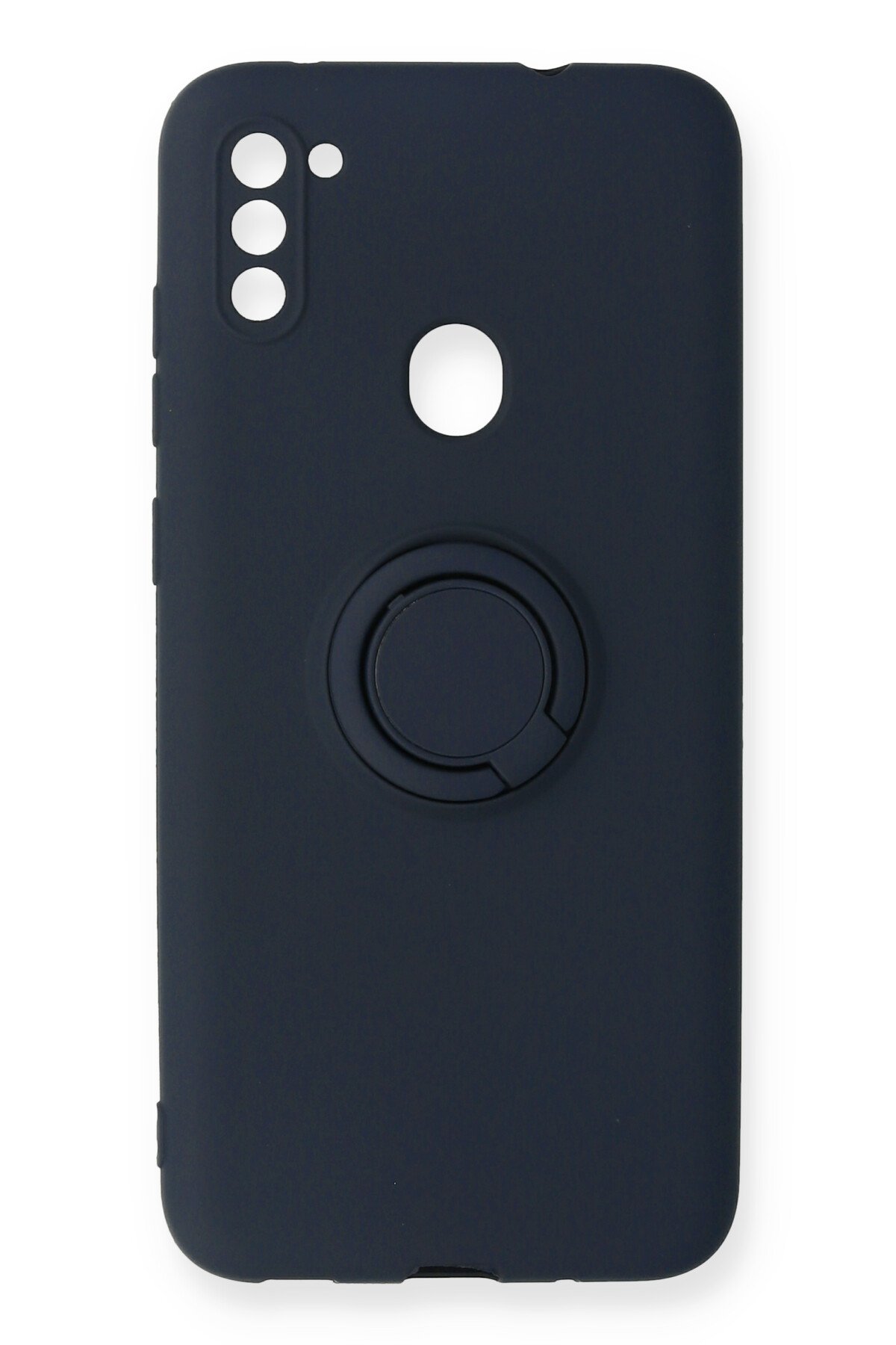  Samsung Galaxy M11 Kılıf Viktor Yüzüklü Silikon - Lacivert