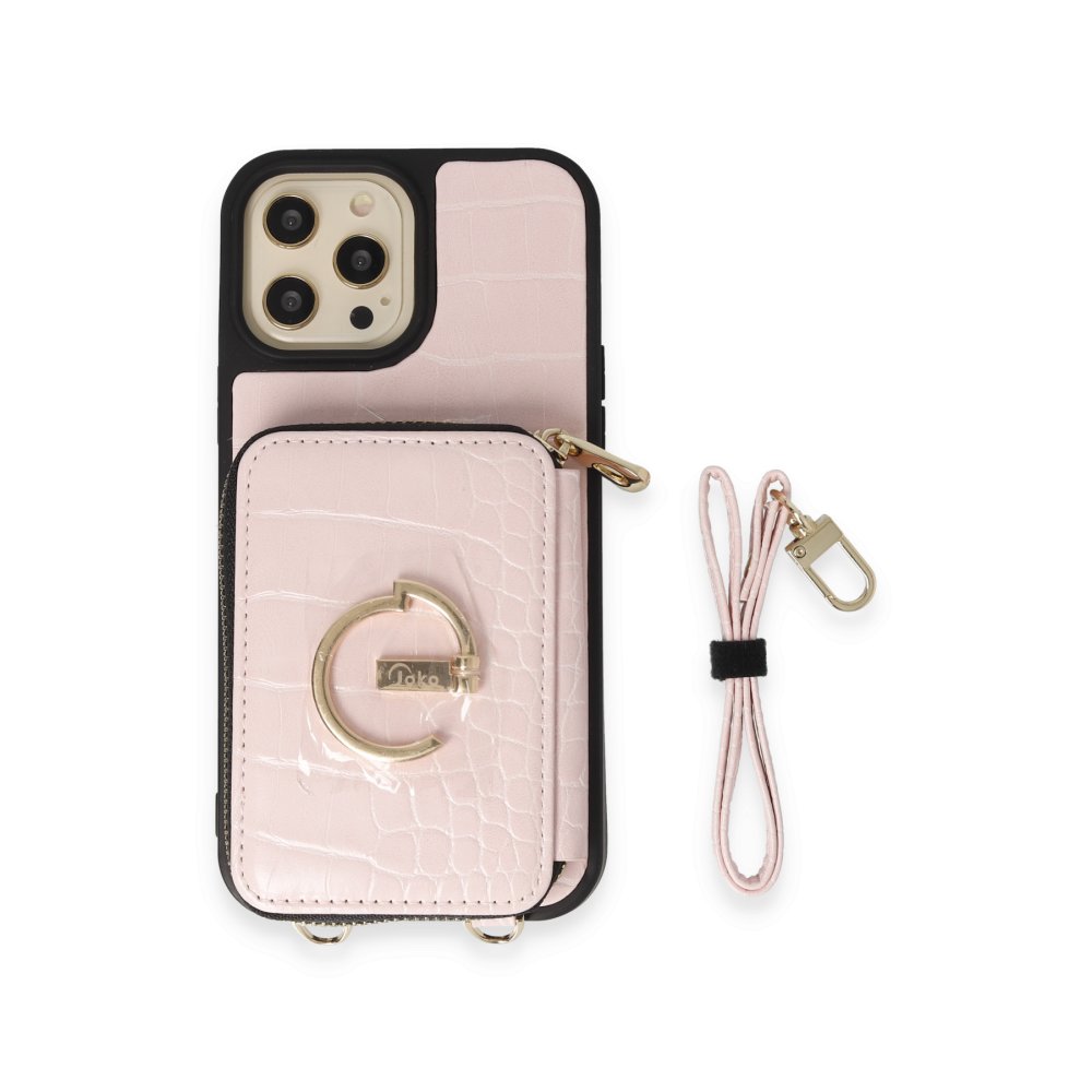 Joko iPhone 13 Pro Kılıf Ermes Kapak - Pembe Joko iPhone 13 Pro Kılıf Ermes Kapak - Pembe