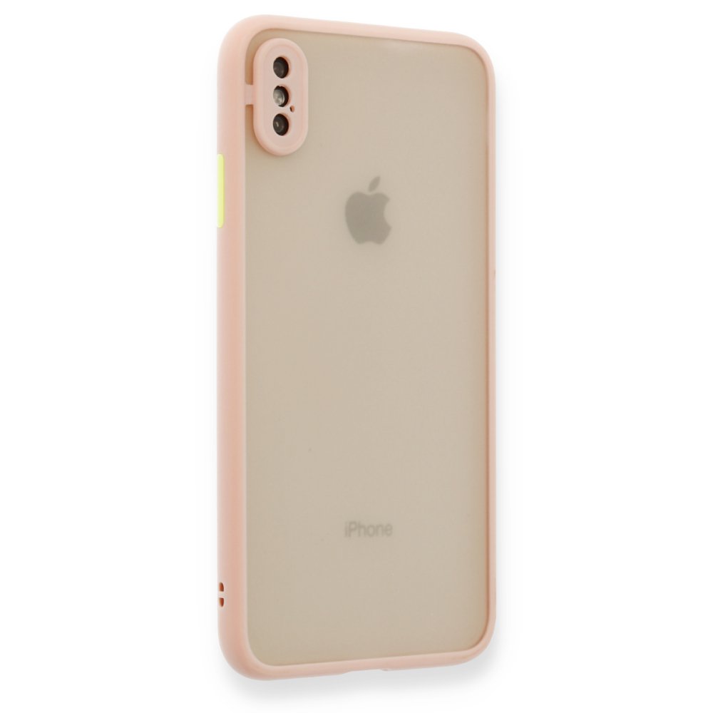 iPhone XS Kılıf Montreal Silikon Kapak - Pembe iPhone XS Kılıf Montreal Silikon Kapak - Pembe