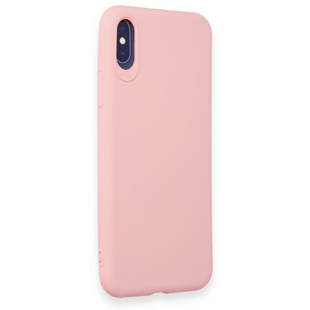  iPhone X Kılıf First Silikon - Pudra