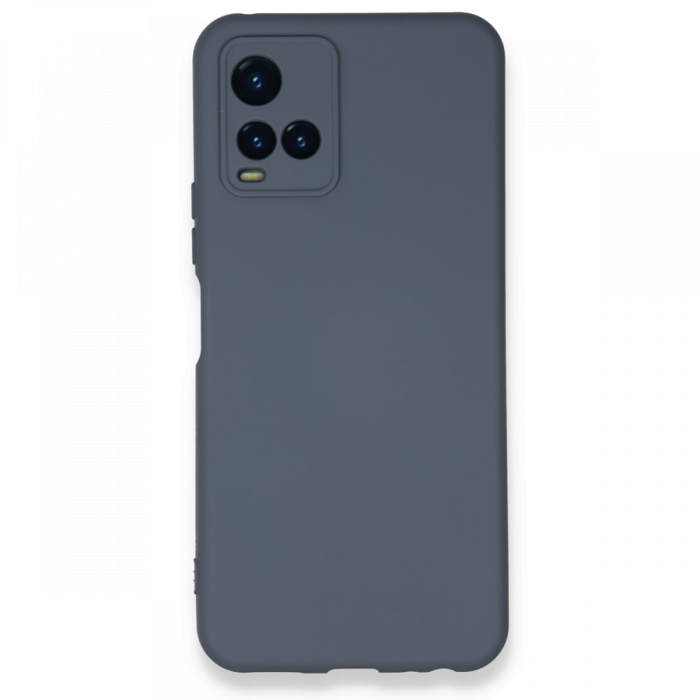  Vivo Y33S Kılıf Nano içi Kadife Silikon - Gri