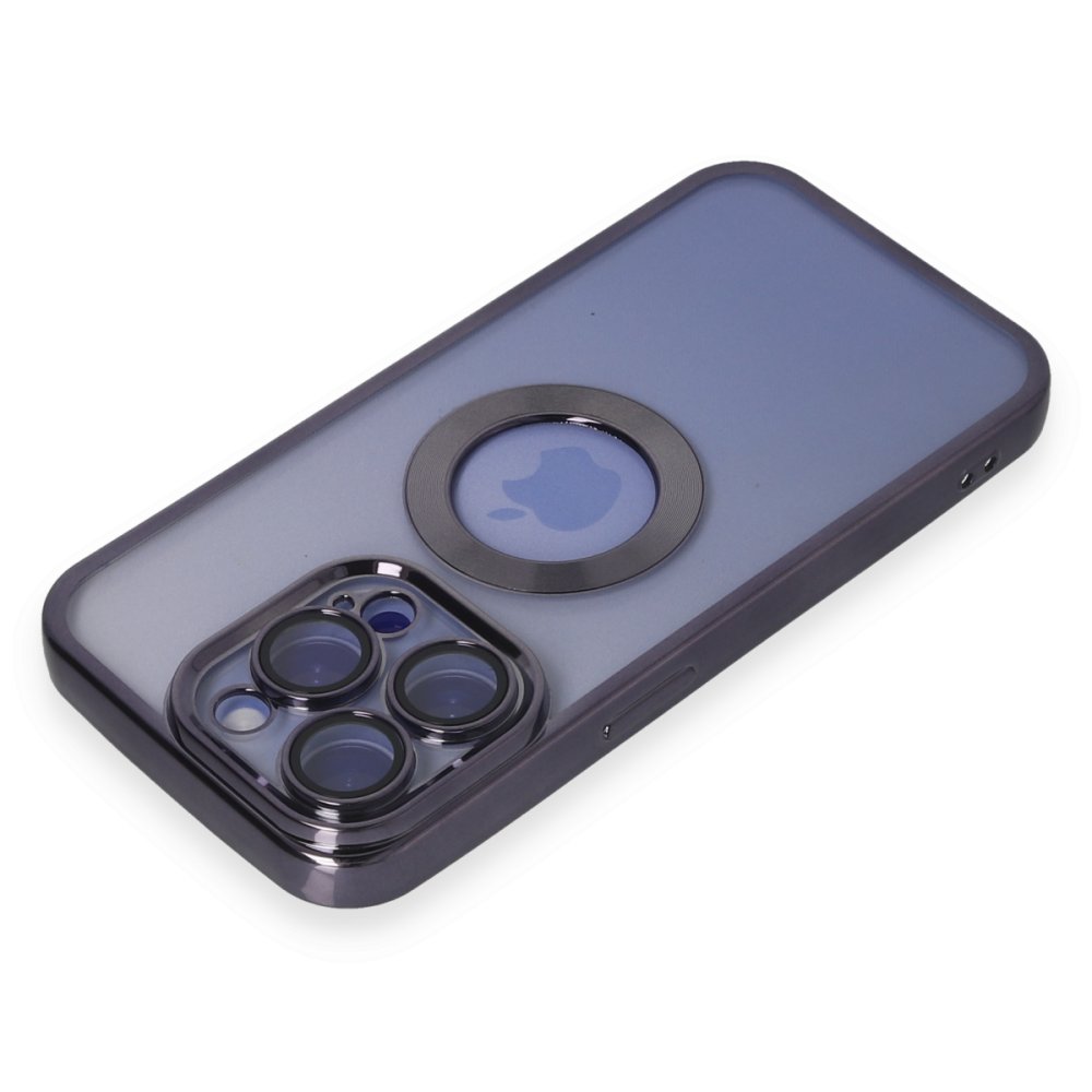  iPhone 15 Pro Max Kılıf Slot Silikon - Mor
