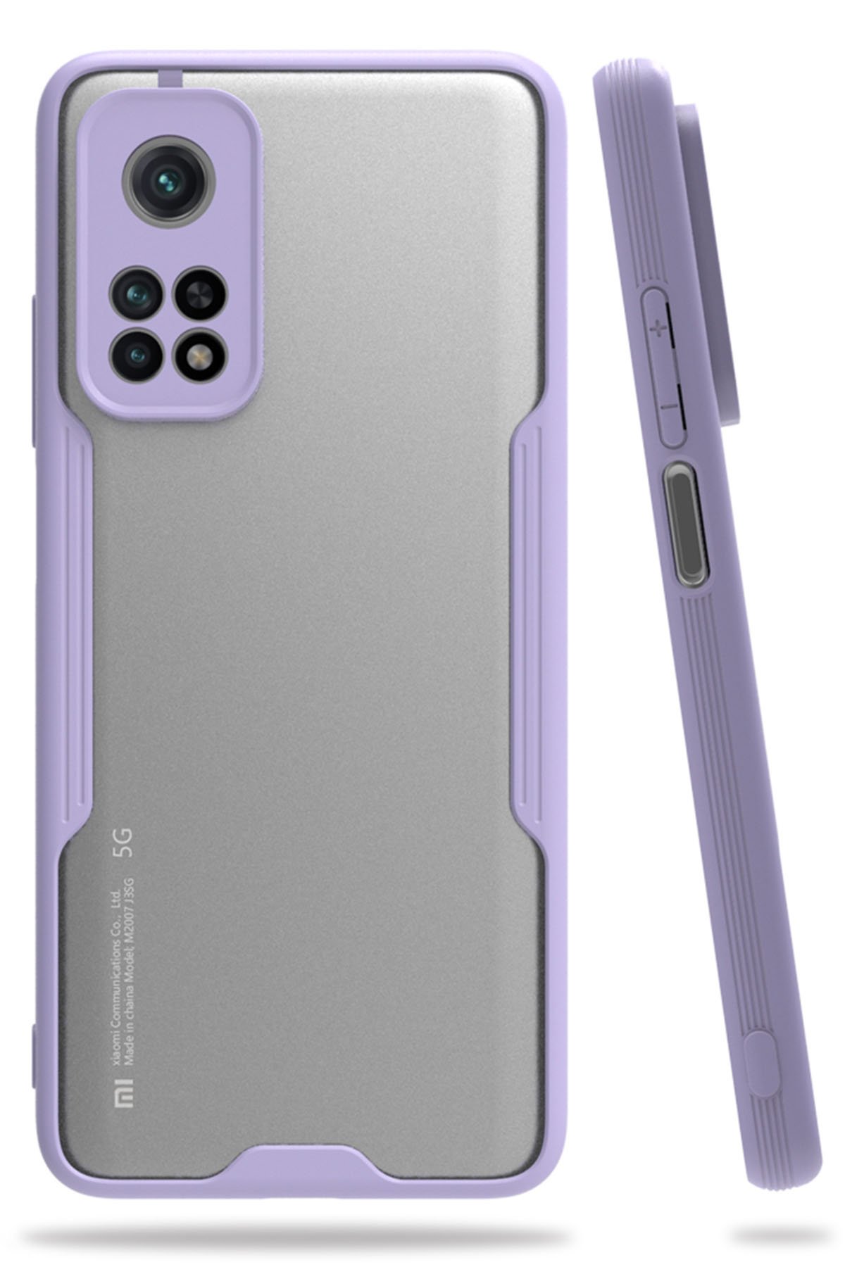  Xiaomi Mi 10T Kılıf Platin Silikon - Lila