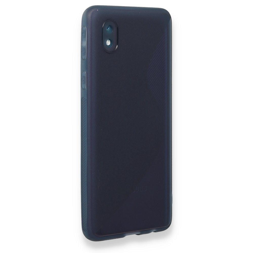  Samsung Galaxy A01 Core Kılıf S Silikon - Mavi