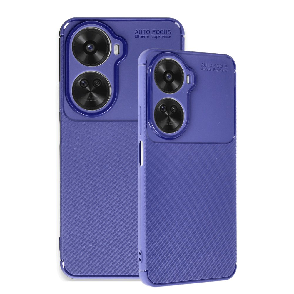 Huawei Nova 12 SE Kılıf Auto Focus Karbon Kapak - Lacivert Huawei Nova 12 SE Kılıf Auto Focus Karbon Kapak - Lacivert
