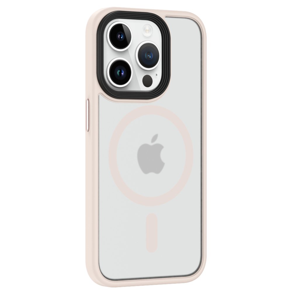  iPhone 14 Pro Max Kılıf Trex Magneticsafe Kapak - Pudra