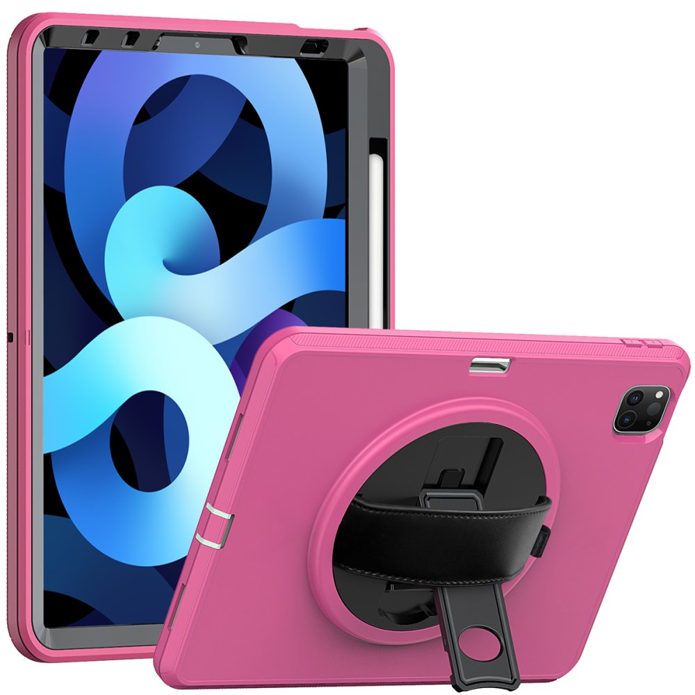  iPad Pro 11 (2018) Kılıf Hand Strap Tablet Kılıfı - Pembe