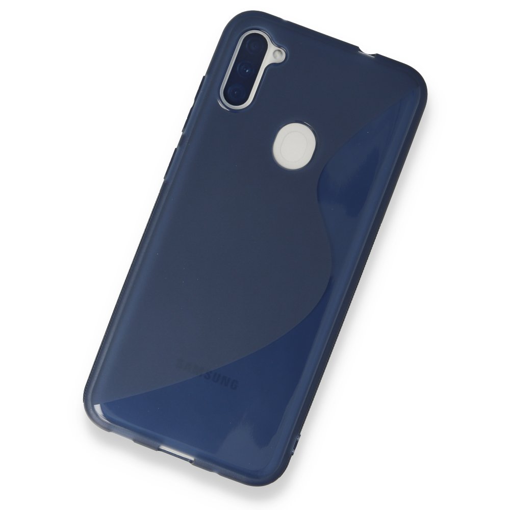  Samsung Galaxy M11 Kılıf S Silikon - Mavi