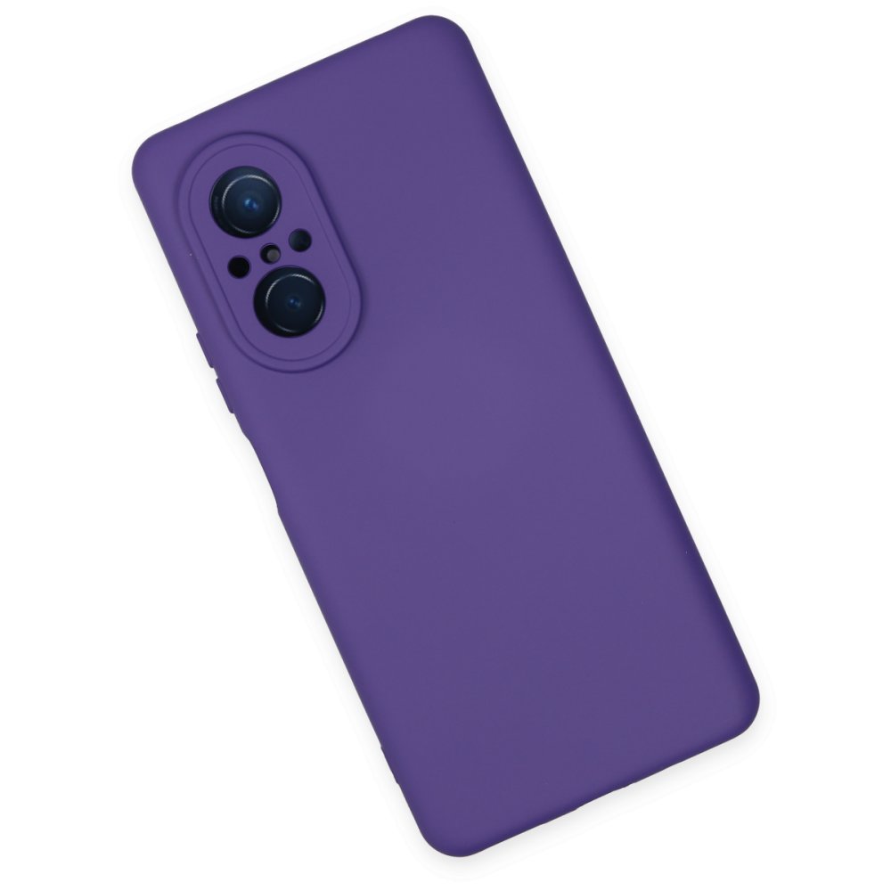  Huawei Nova 9 SE Kılıf Nano içi Kadife Silikon - Mor
