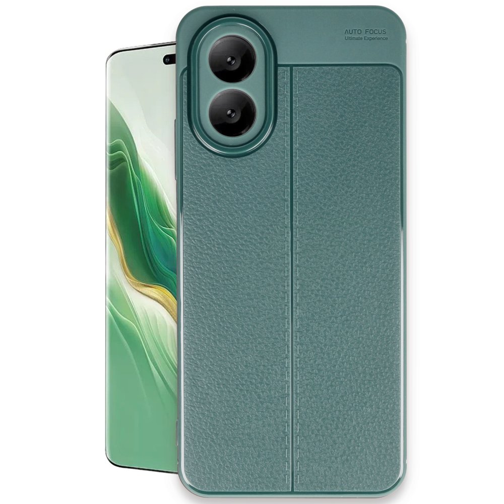  Oppo A38 Kılıf Auto Focus Kapak - Koyu Yeşil