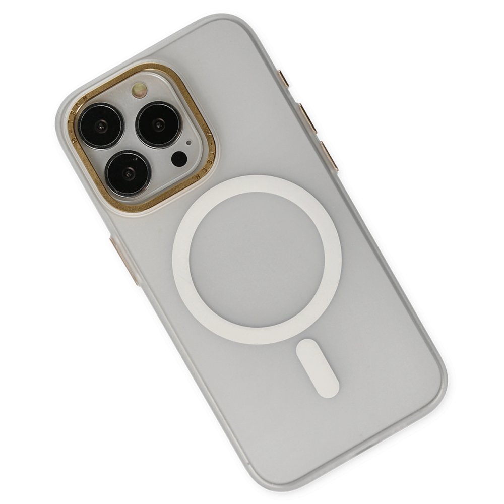  iPhone 15 Pro Max Kılıf Lodos Magneticsafe Mat Kapak - Şeffaf