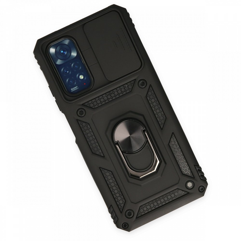 Redmi Note 11S Kılıf Pars Lens Yüzüklü Silikon - Siyah Redmi Note 11S Kılıf Pars Lens Yüzüklü Silikon - Siyah