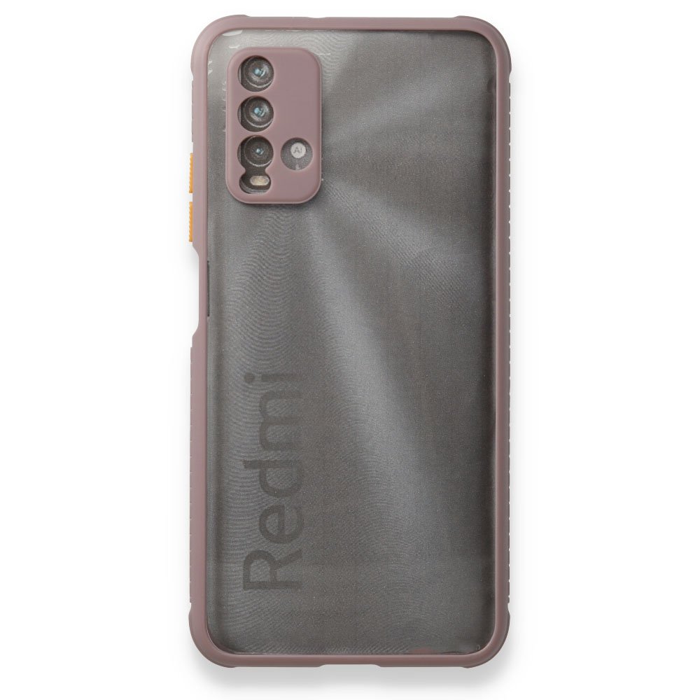 Redmi 9T Kılıf Miami Şeffaf Silikon - Açık Mor