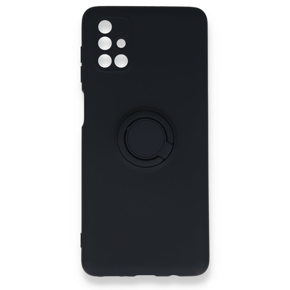  Samsung Galaxy M51 Kılıf Viktor Yüzüklü Silikon - Lacivert
