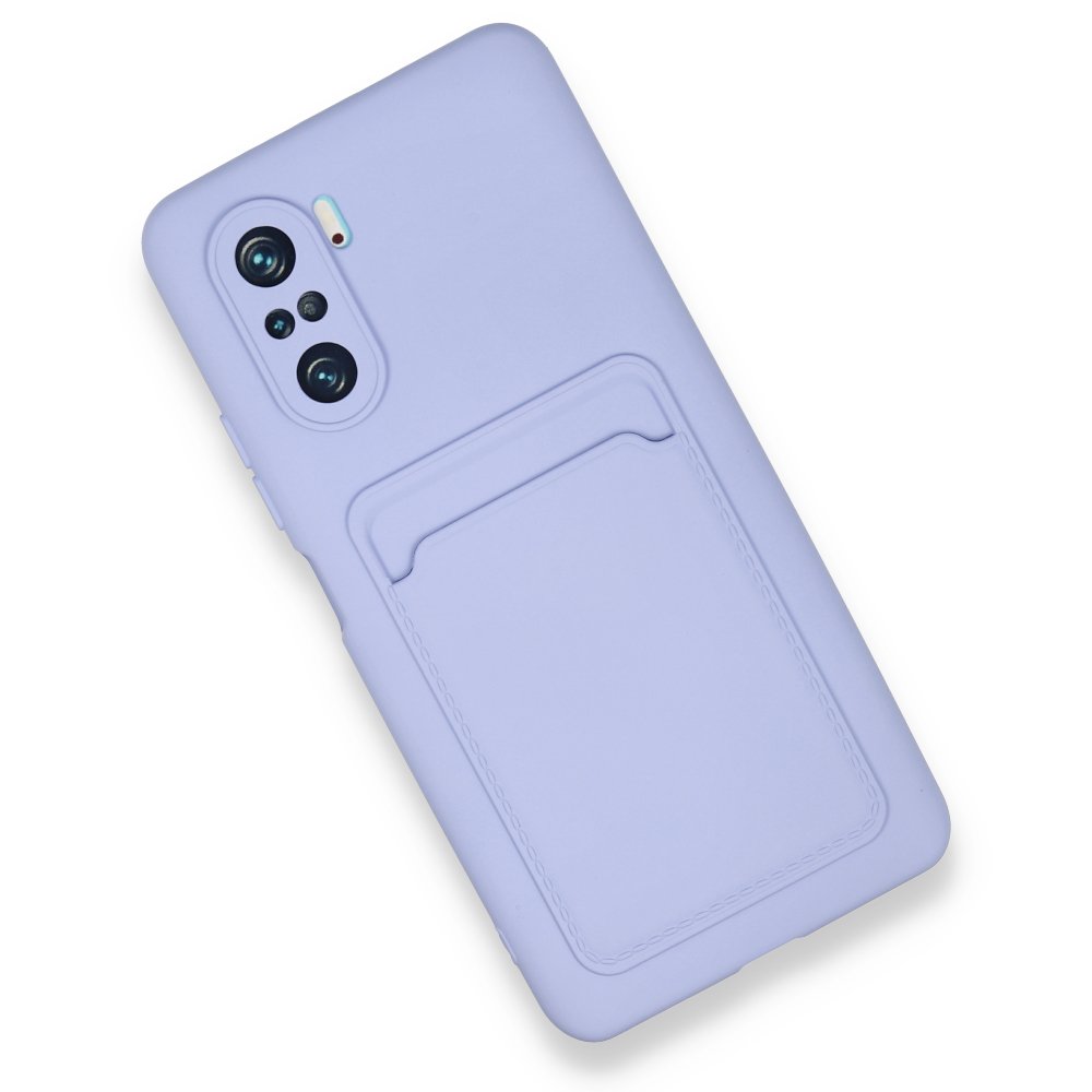  Xiaomi Mi 11i Kılıf Kelvin Kartvizitli Silikon - Lila