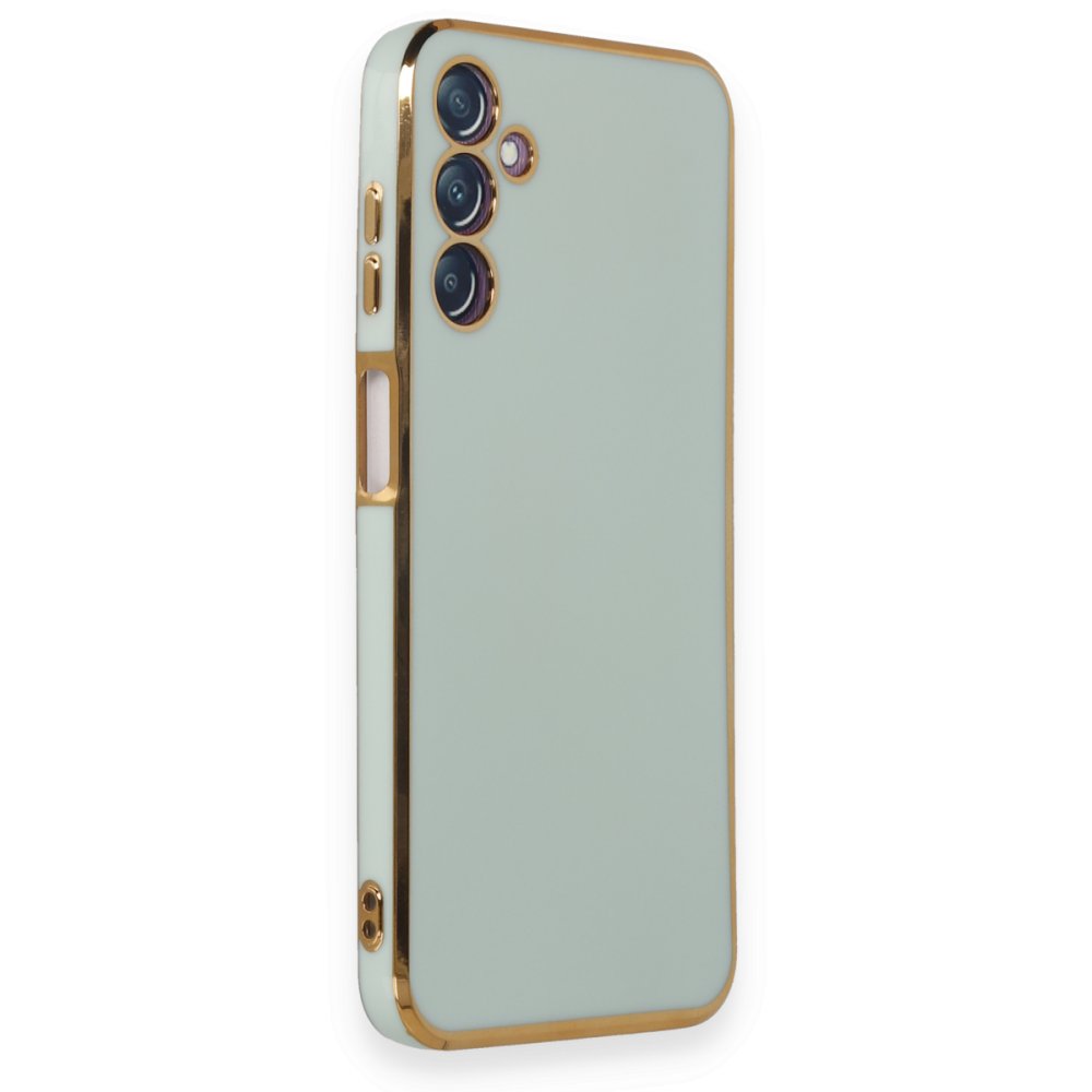  Samsung Galaxy M14 5G Kılıf Volet Silikon - Açık Yeşil