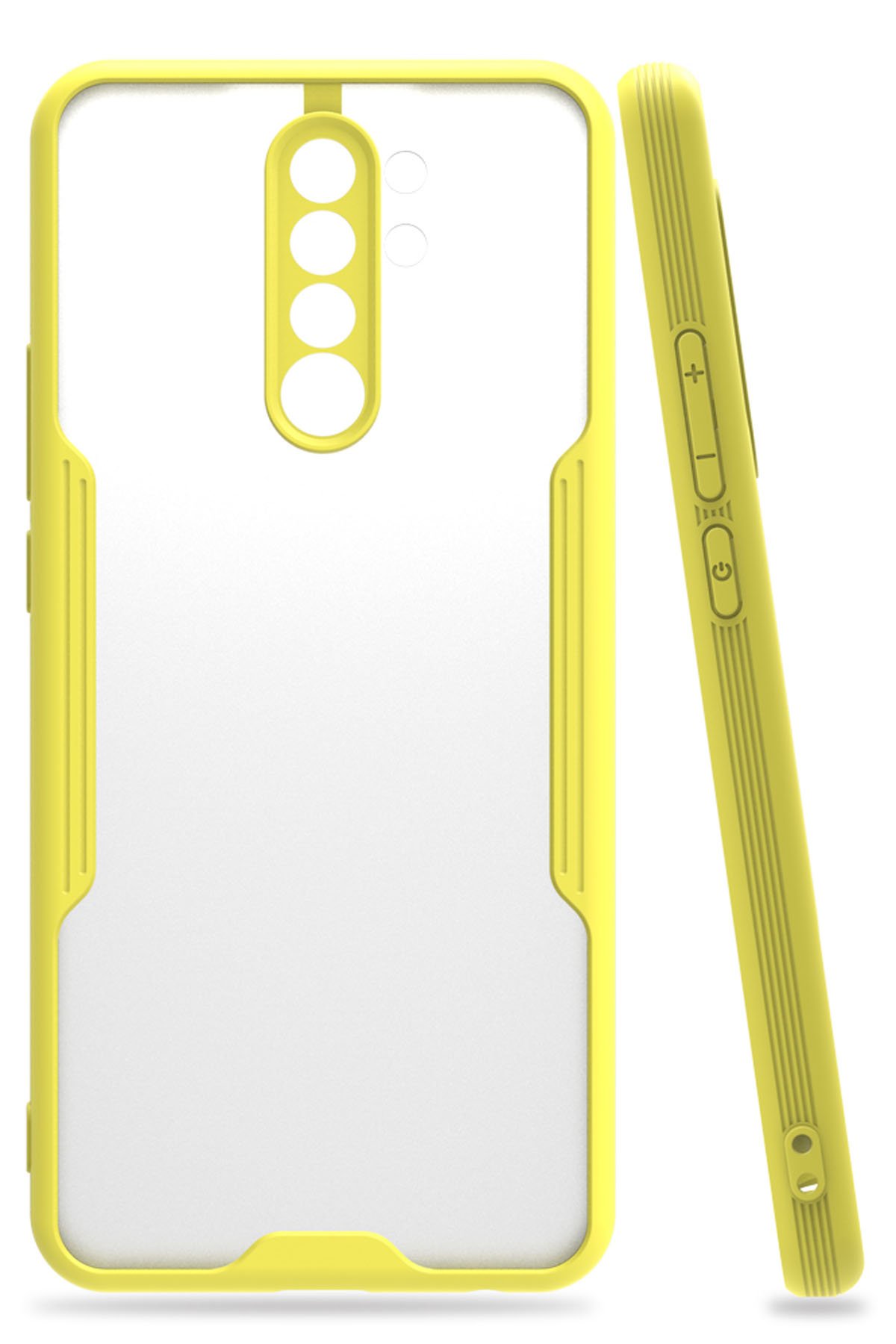 Redmi 9 Kılıf Platin Silikon - Sarı Redmi 9 Kılıf Platin Silikon - Sarı
