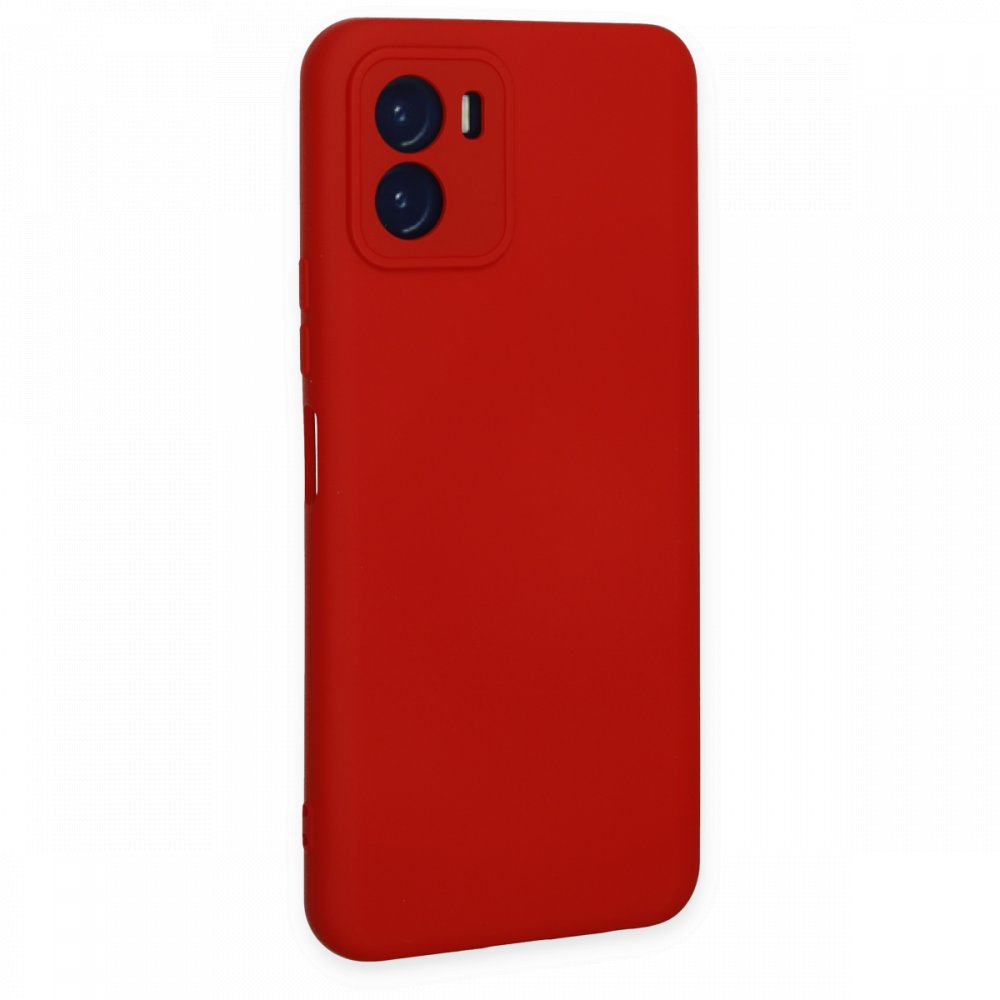  Vivo Y15S Kılıf Nano içi Kadife Silikon - Kırmızı