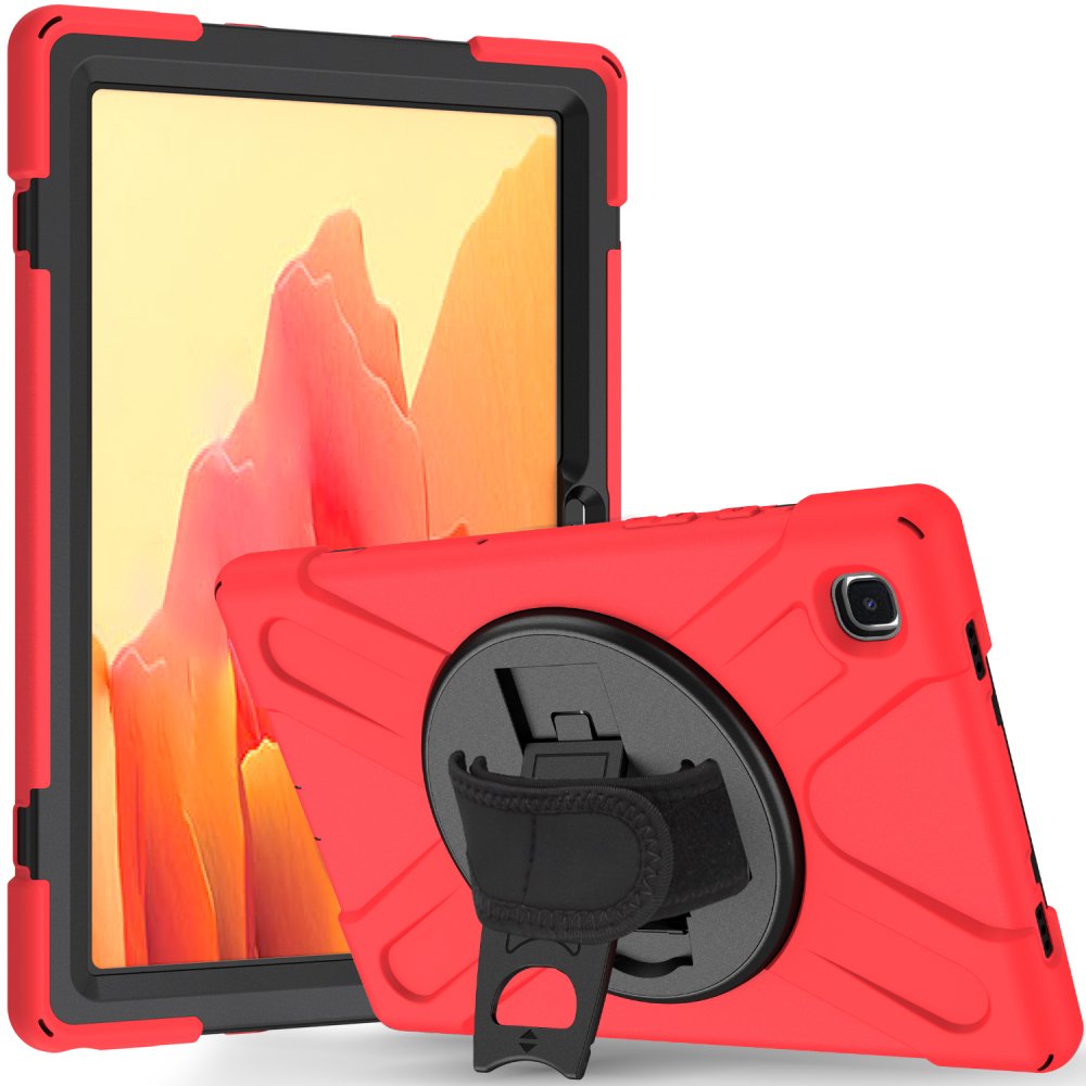  Samsung Galaxy T500 Tab A7 10.4 Kılıf Amazing Tablet Kapak - Kırmızı