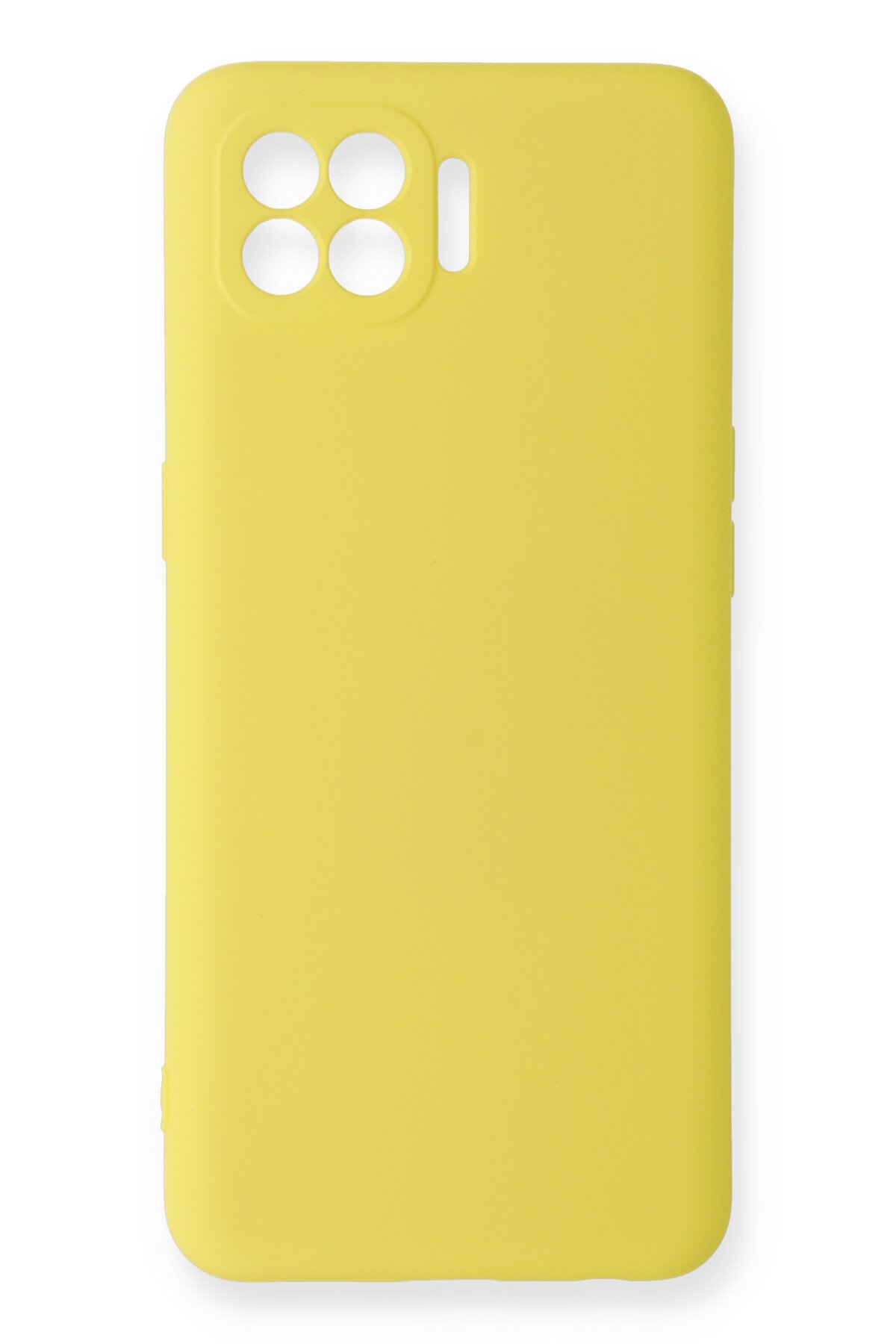 Oppo Reno 4 Lite Kılıf Nano içi Kadife Silikon - Sarı Oppo Reno 4 Lite Kılıf Nano içi Kadife Silikon - Sarı
