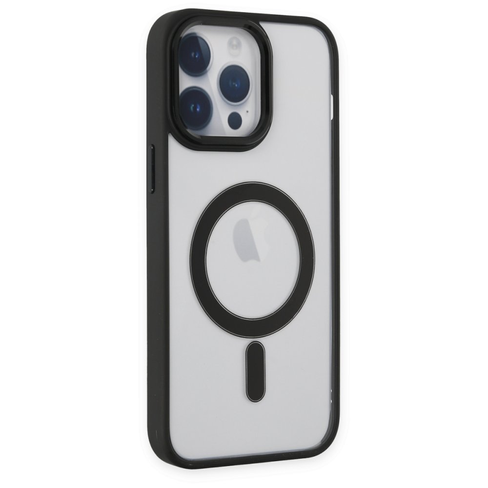  iPhone 14 Pro Kılıf Room Magneticsafe Silikon - Siyah