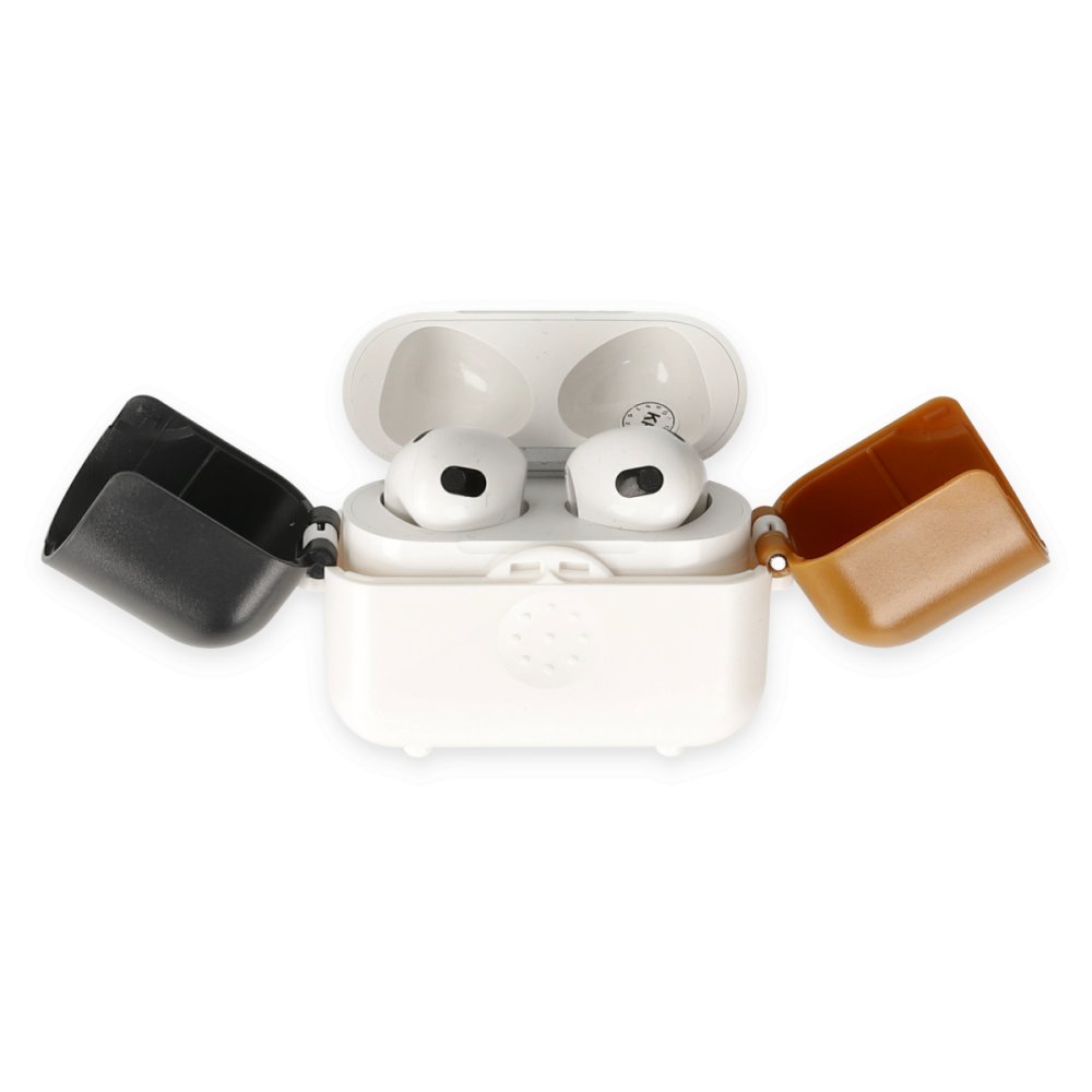 Airpods 3 (3.nesil) Basmalı Kılıf - Beyaz-Siyah-Kahverengi Airpods 3 (3.nesil) Basmalı Kılıf - Beyaz-Siyah-Kahverengi