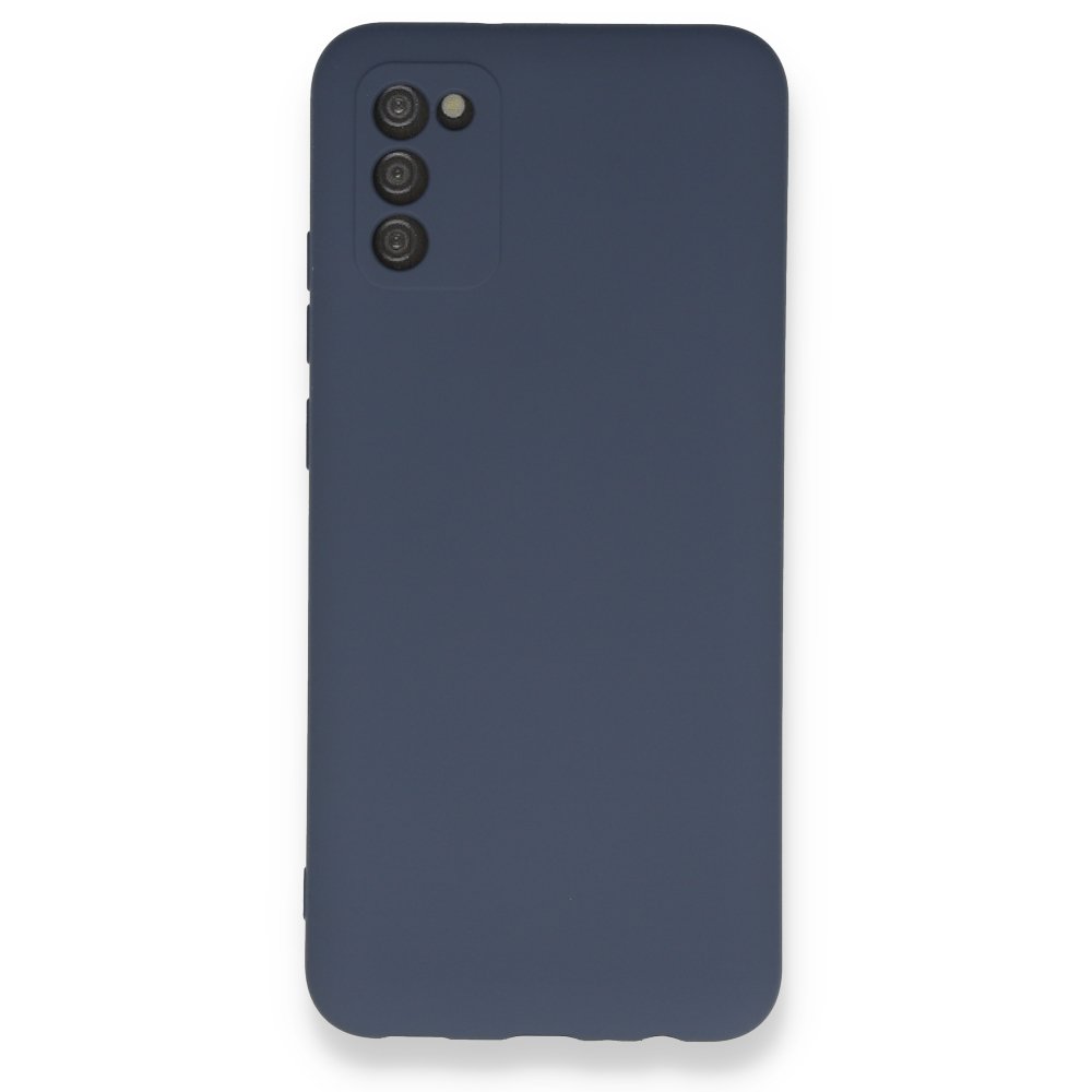  Samsung Galaxy A03S Kılıf Nano içi Kadife Silikon - Gri