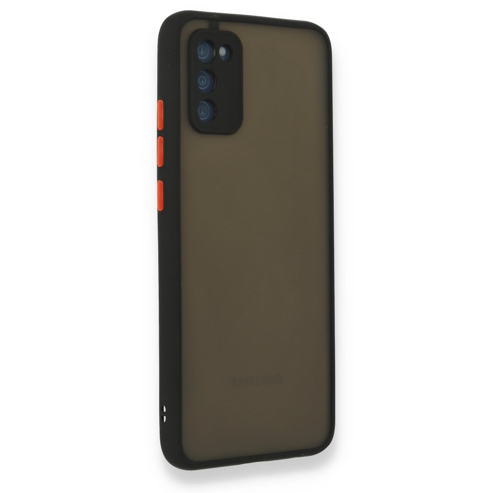 Samsung Galaxy A03S Kılıf Montreal Silikon Kapak - Siyah