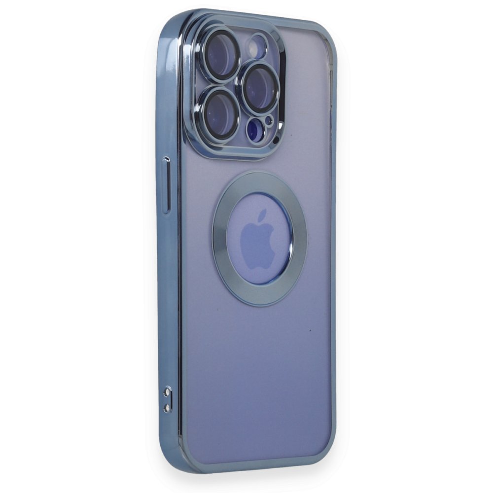  iPhone 15 Pro Max Kılıf Slot Silikon - Sierra Blue