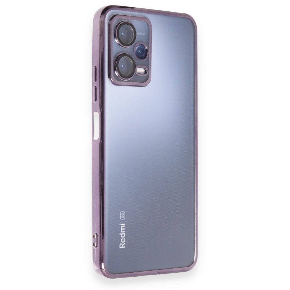 Redmi Note 12 5G Kılıf Razer Lensli Silikon - Mor