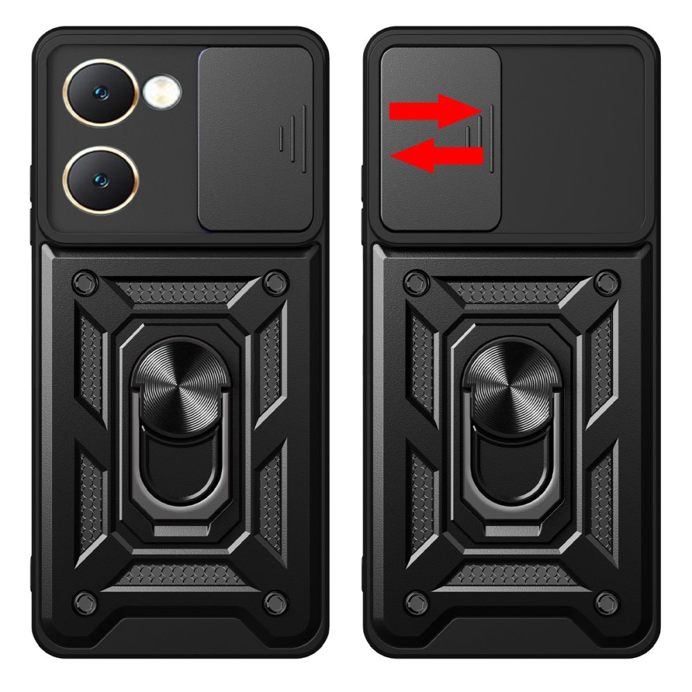 Vivo Y18 Kılıf Pars Lens Yüzüklü Silikon - Gümüş Vivo Y18 Kılıf Pars Lens Yüzüklü Silikon - Gümüş