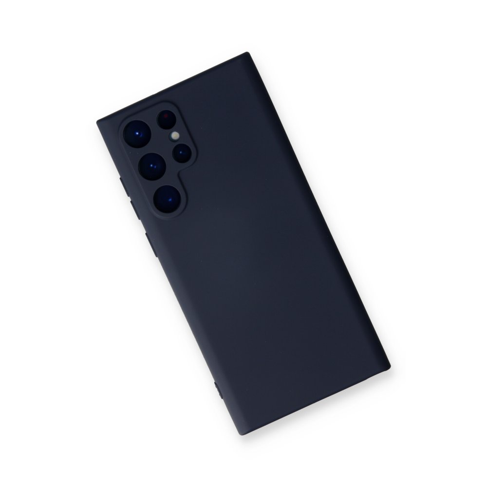  Samsung Galaxy S24 Ultra Kılıf Nano içi Kadife Silikon - Lacivert
