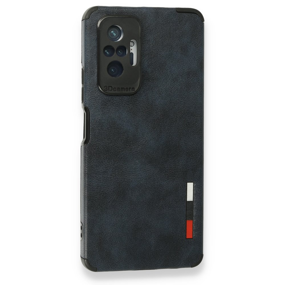 Redmi Note 10 Pro Kılıf Loop Deri Silikon - Lacivert