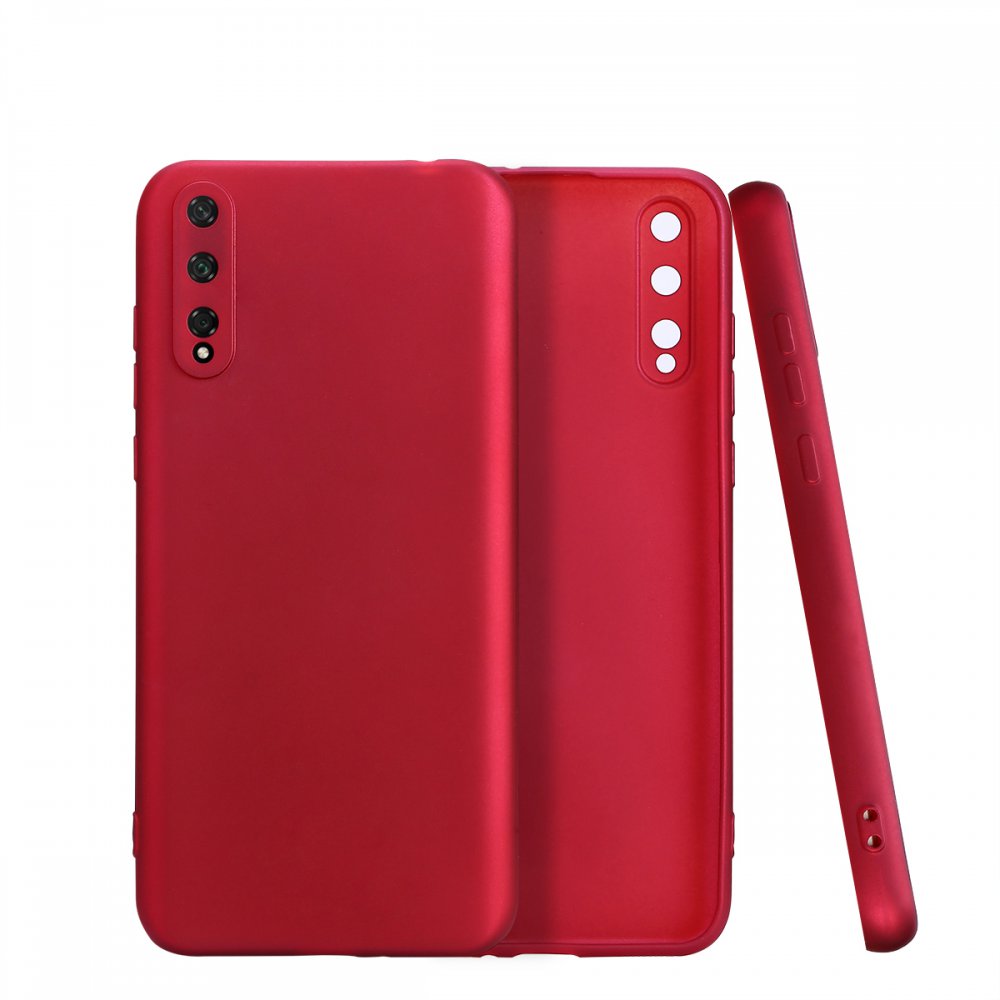 Huawei P Smart S Kılıf First Silikon - Bordo Huawei P Smart S Kılıf First Silikon - Bordo