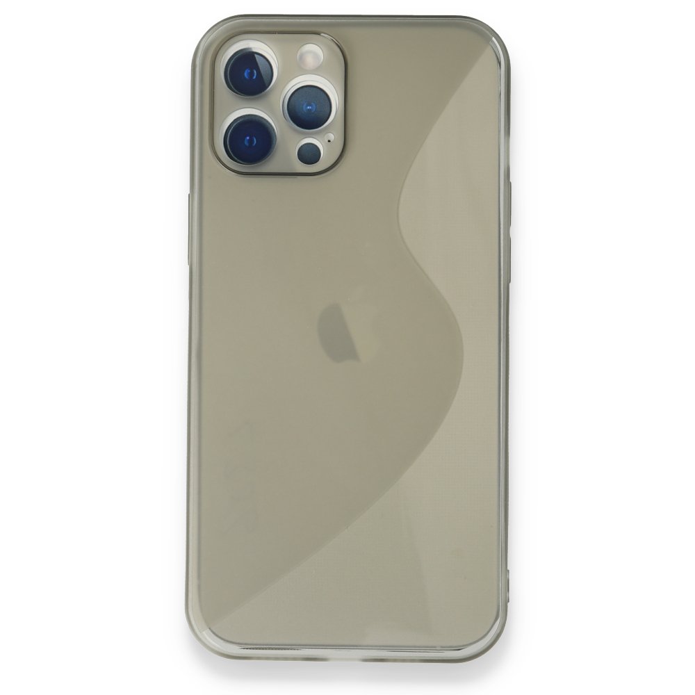  iPhone 12 Pro Max Kılıf S Silikon - Gri