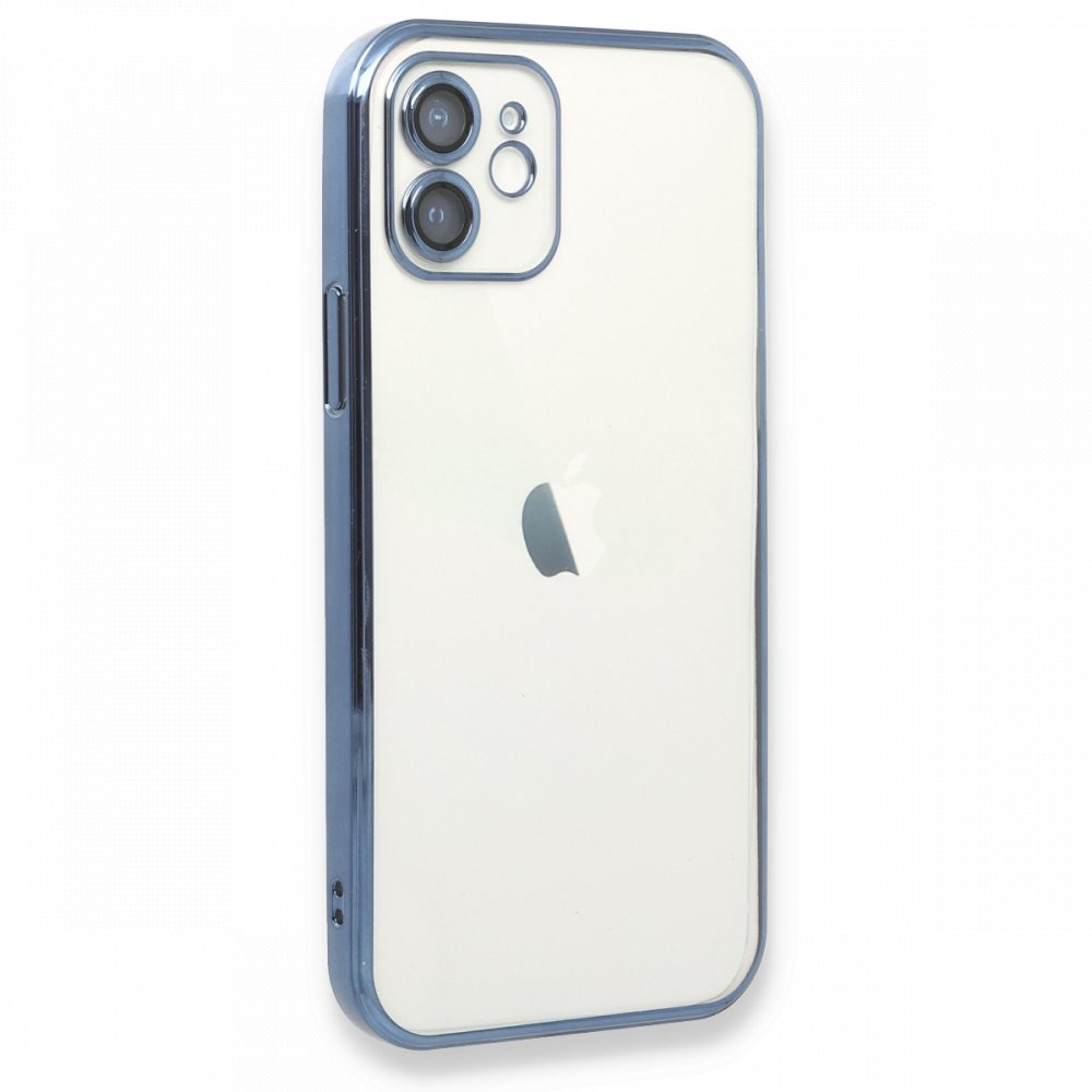  iPhone 11 Kılıf Razer Lensli Silikon - Açık Mavi