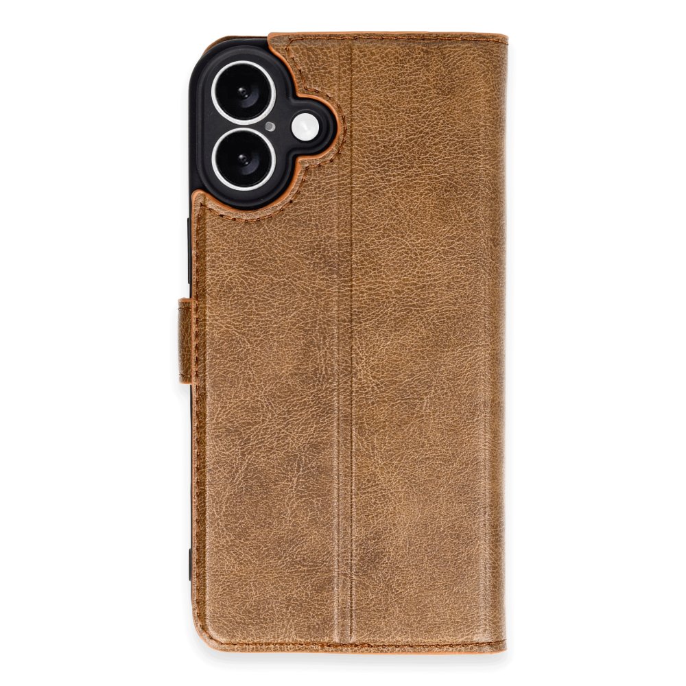 iPhone 16 Plus Kılıf Trend S Plus Kapaklı Kılıf - Taba iPhone 16 Plus Kılıf Trend S Plus Kapaklı Kılıf - Taba