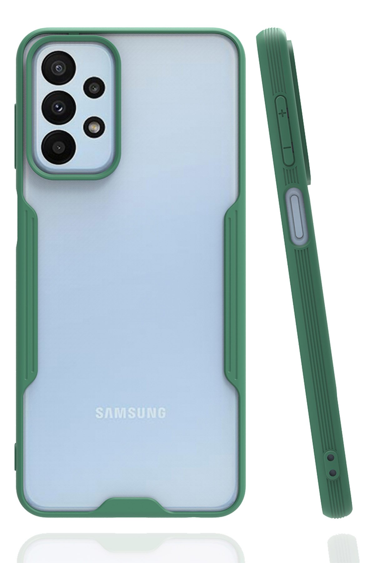  Samsung Galaxy A23 4G Kılıf Platin Silikon - Yeşil