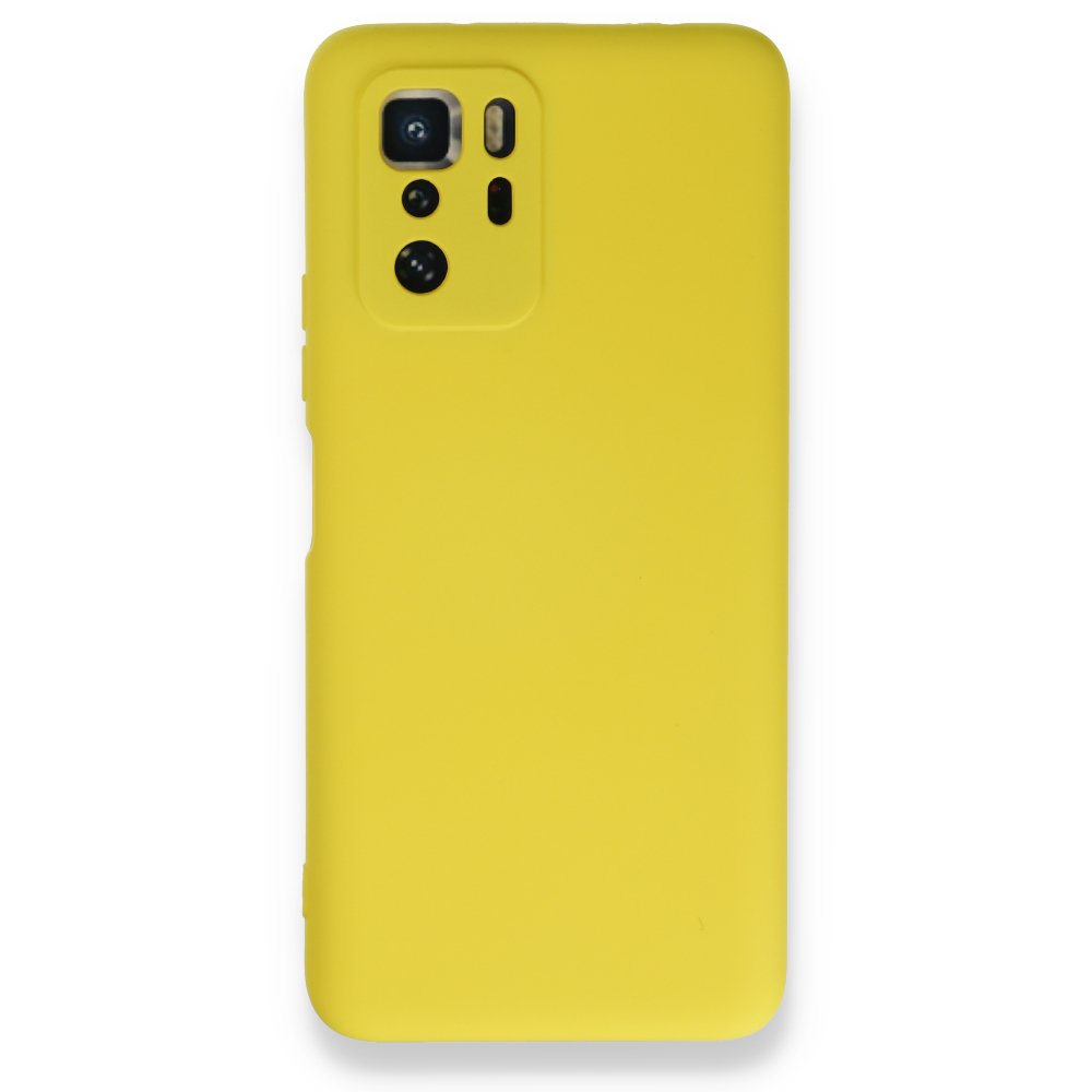  Xiaomi Poco X3 GT Kılıf Nano içi Kadife Silikon - Sarı