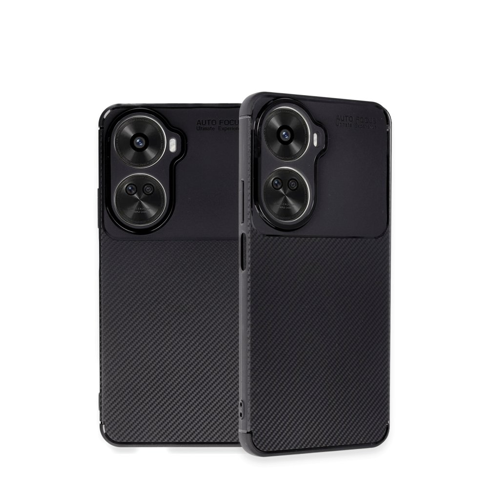 Huawei Nova 12 SE Kılıf Auto Focus Karbon Kapak - Siyah Huawei Nova 12 SE Kılıf Auto Focus Karbon Kapak - Siyah