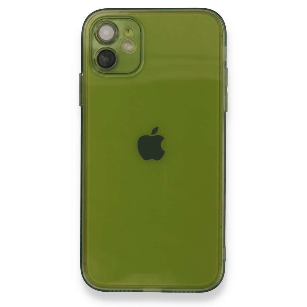  iPhone 12 Kılıf Fly Lens Silikon - Yeşil