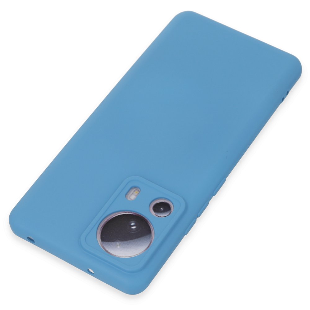 Xiaomi Mi 13 Lite Kılıf Nano içi Kadife Silikon - Mavi Xiaomi Mi 13 Lite Kılıf Nano içi Kadife Silikon - Mavi