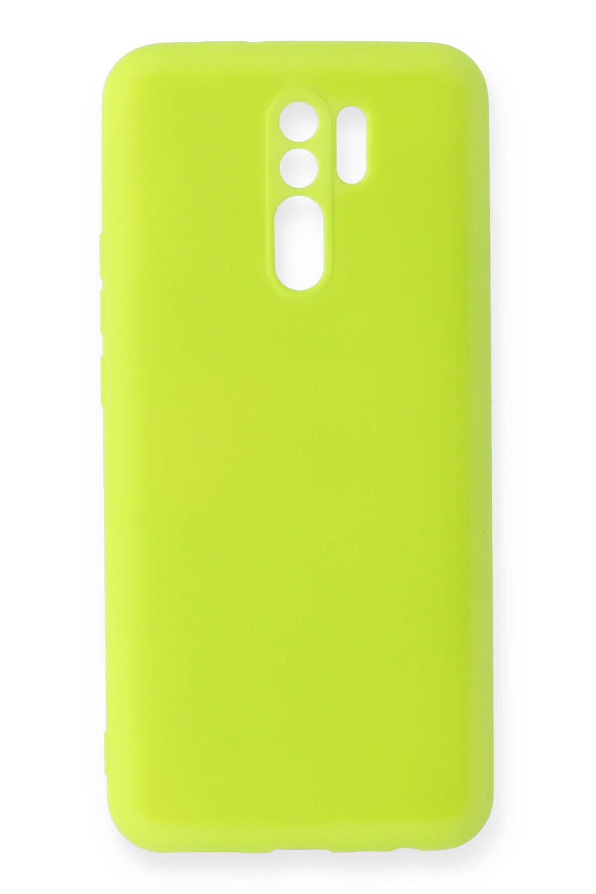 Redmi 9 Kılıf Nano içi Kadife Silikon - Sarı Redmi 9 Kılıf Nano içi Kadife Silikon - Sarı