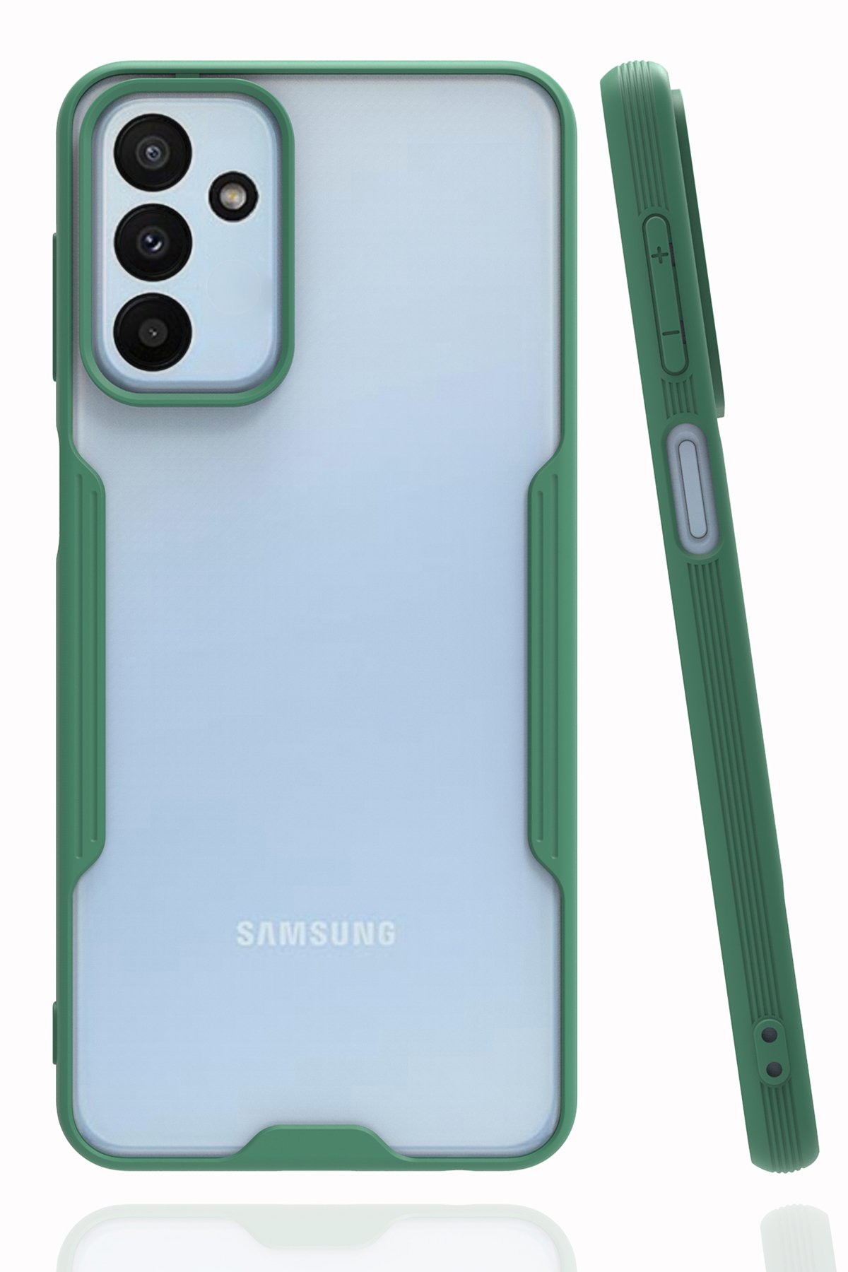  Samsung Galaxy M23 Kılıf Platin Silikon - Yeşil
