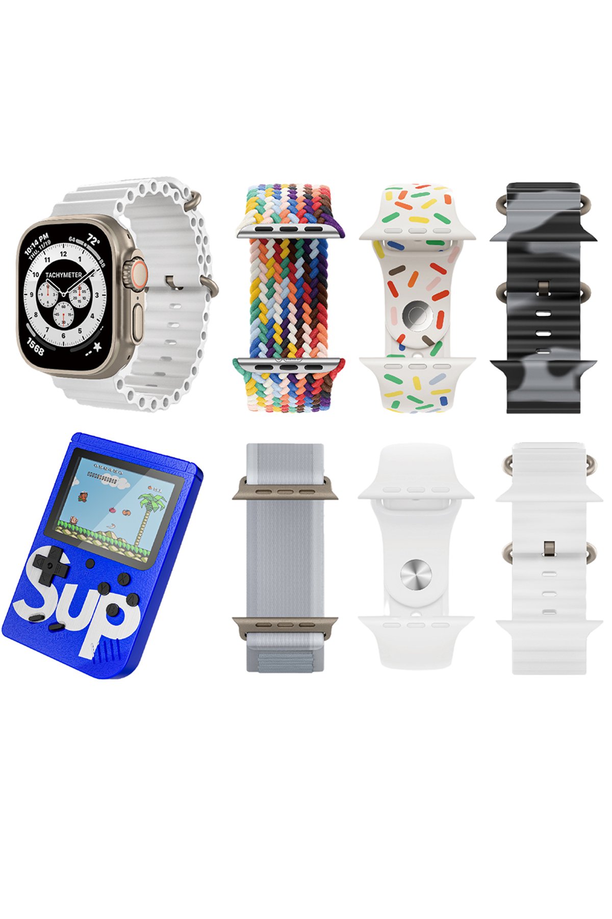 Karler Bass K3 Kombo 7 Adet Kordon ve Ekstra Atari Hediyeli Konuşma Özellikli Akıllı Saat - Mavi Karler Bass K3 Kombo 7 Adet Kordon ve Ekstra Atari Hediyeli Konuşma Özellikli Akıllı Saat - Mavi