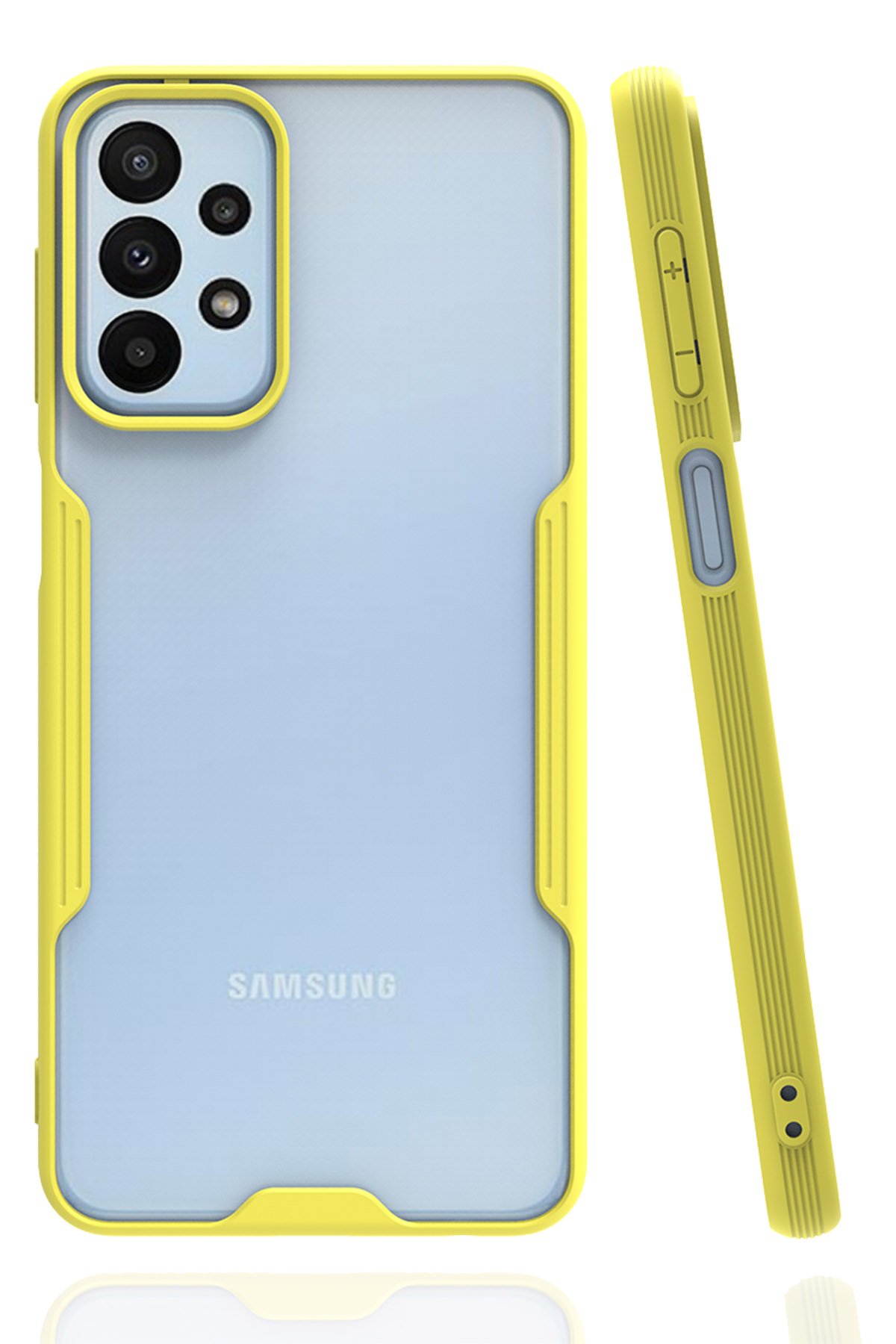  Samsung Galaxy A23 4G Kılıf Platin Silikon - Sarı
