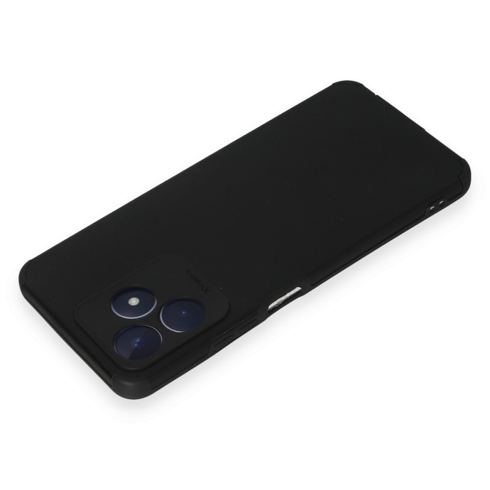 Realme C53 Kılıf Loop Deri Silikon - Siyah Realme C53 Kılıf Loop Deri Silikon - Siyah